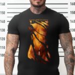 CasualCocaine Dama z kreską złoty napis koszulka męska czarna