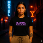 Koszulka CC fiolet- Logo Cut - obrazek 2