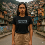 Koszulka CC szary brokat - Logo Solid - obrazek 2