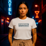 Koszulka CC szary brokat - Logo Solid